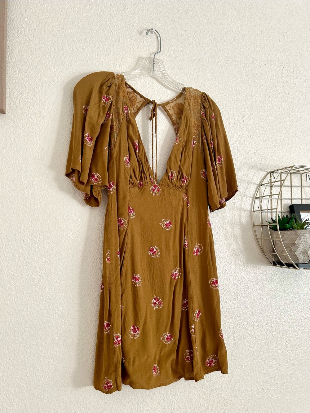Free People Brown Clove Comb Floral dress - Picture 2 of 3